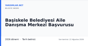Başiskele Belediyesi Aile Danışma Merkezi Başvurusu