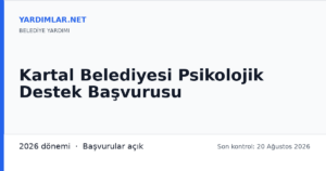Kartal Belediyesi Psikolojik Destek Başvurusu