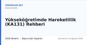 Yükseköğretimde Hareketlilik (KA131) Rehberi
