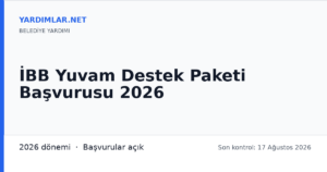 İBB Yuvam Destek Paketi Başvurusu 2026