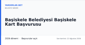 Başiskele Belediyesi Başiskele Kart Başvurusu