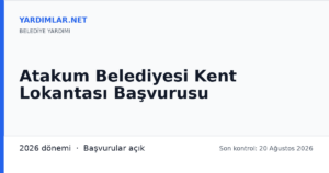 Atakum Belediyesi Kent Lokantası Başvurusu