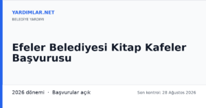 Efeler Belediyesi Kitap Kafeler Başvurusu